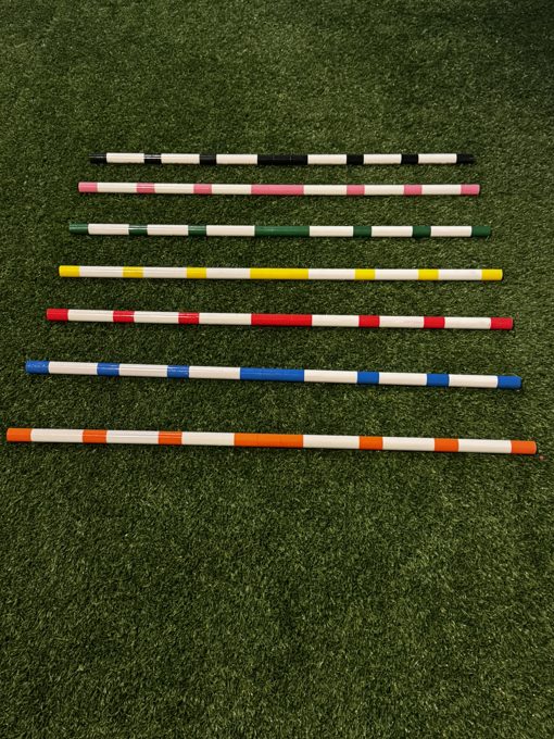 Plastic practice jump rails