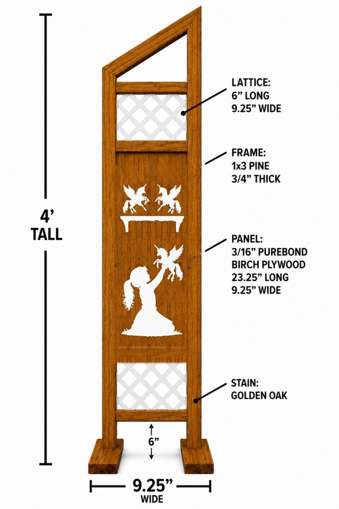 Girl & Pegasus hobby horse jump — custom colors, ships to Brooklyn, New York